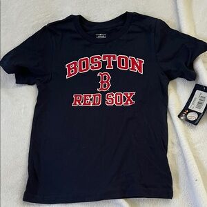 Boston Red Sox Kids Tee - Navy and Red (Child 7)
